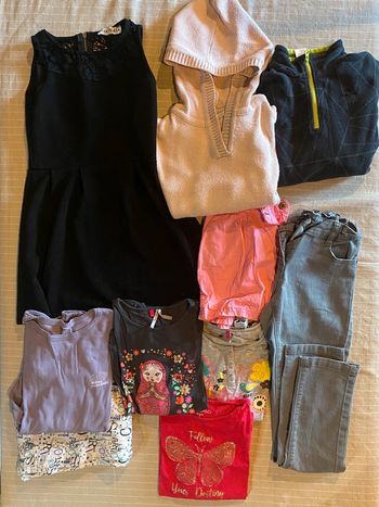 Lot de vêtements automne hiver fille 8 / 9 ans