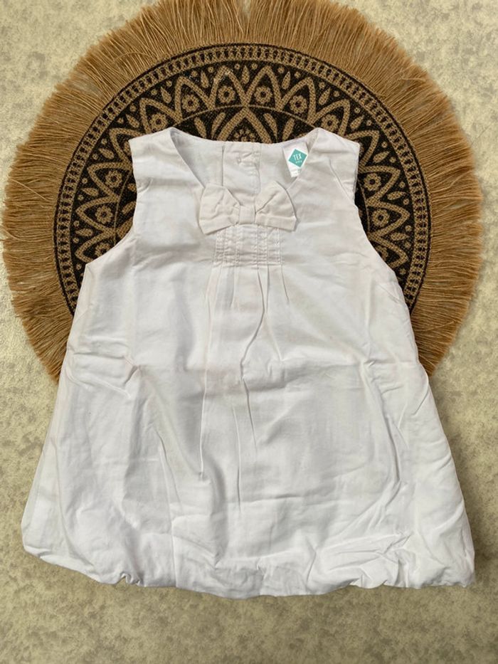 Robe blanche Tex 6 mois