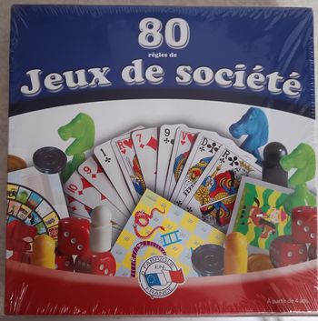 Coffret 80 règles de jeux de société Neuf Scellé