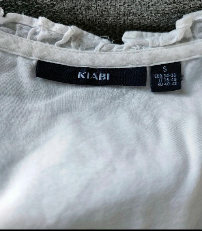 Haut femme léger blanc kiabi S manches longues - photo numéro 2
