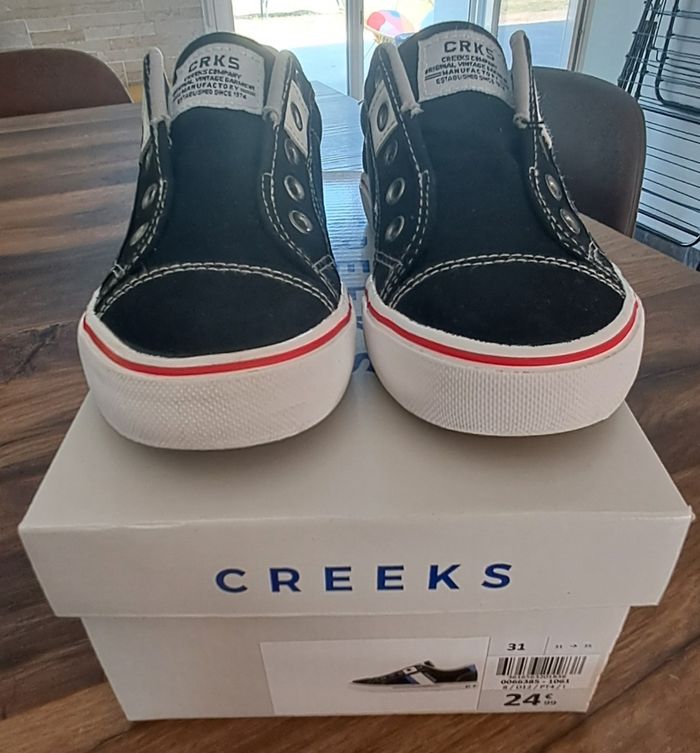 Baskets tennis noires garçons taille 31 Creeks - photo numéro 8