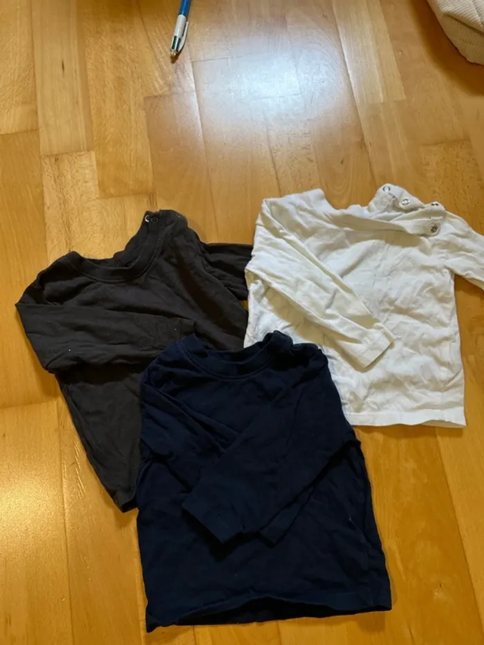 Lot de 3 t-shirt manche longue