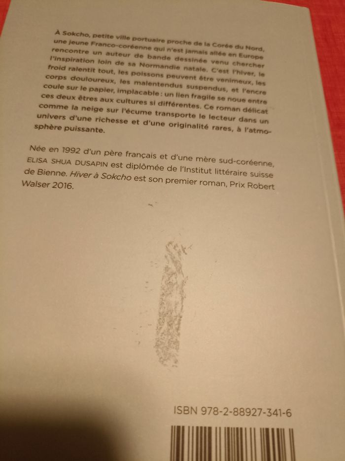 Livre Hiver a Sokcho - photo numéro 4