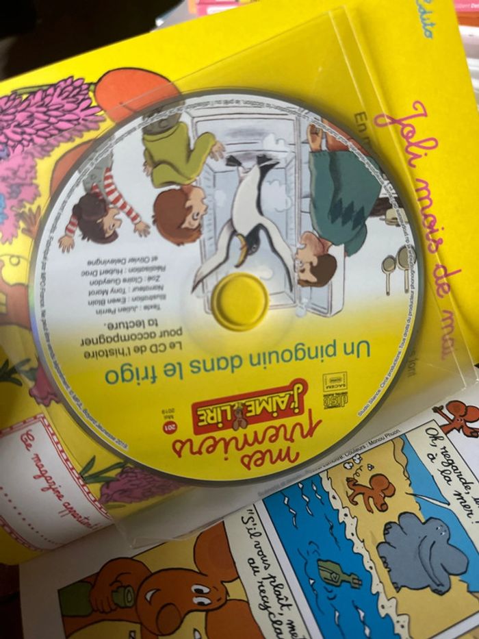 Livre mes premières j’aime lire avec CD un pingouin dans le frigo - photo numéro 3