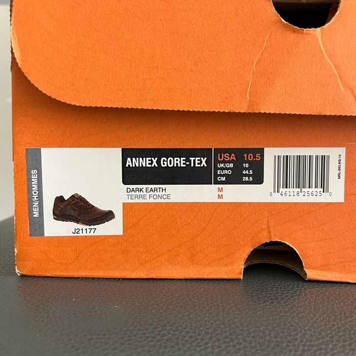 Chaussures de randonnée homme Merrell Annex Gore-tex cuir marron P. 44,5 - photo numéro 3