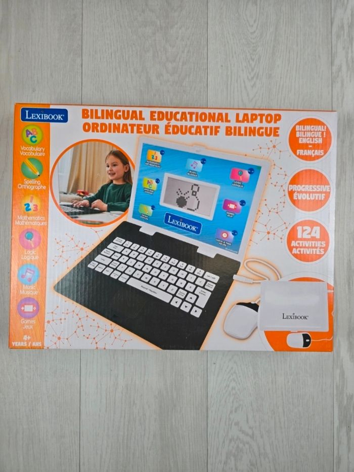 🌟 Lexibook - Ordinateur Éducatif Bilingue 124 Activités (Francais / Anglais)  🌟