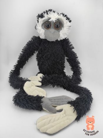 Peluche singe noir Nature Planet