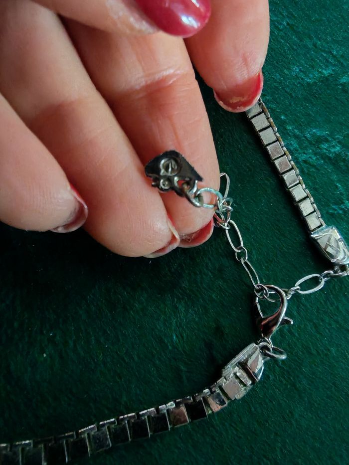 Collier en métal argenté Swarovski - photo numéro 3