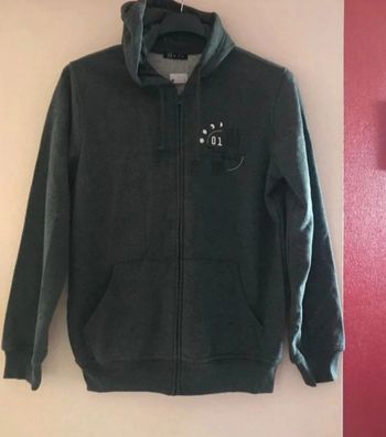 Sweat zippé à capuche S