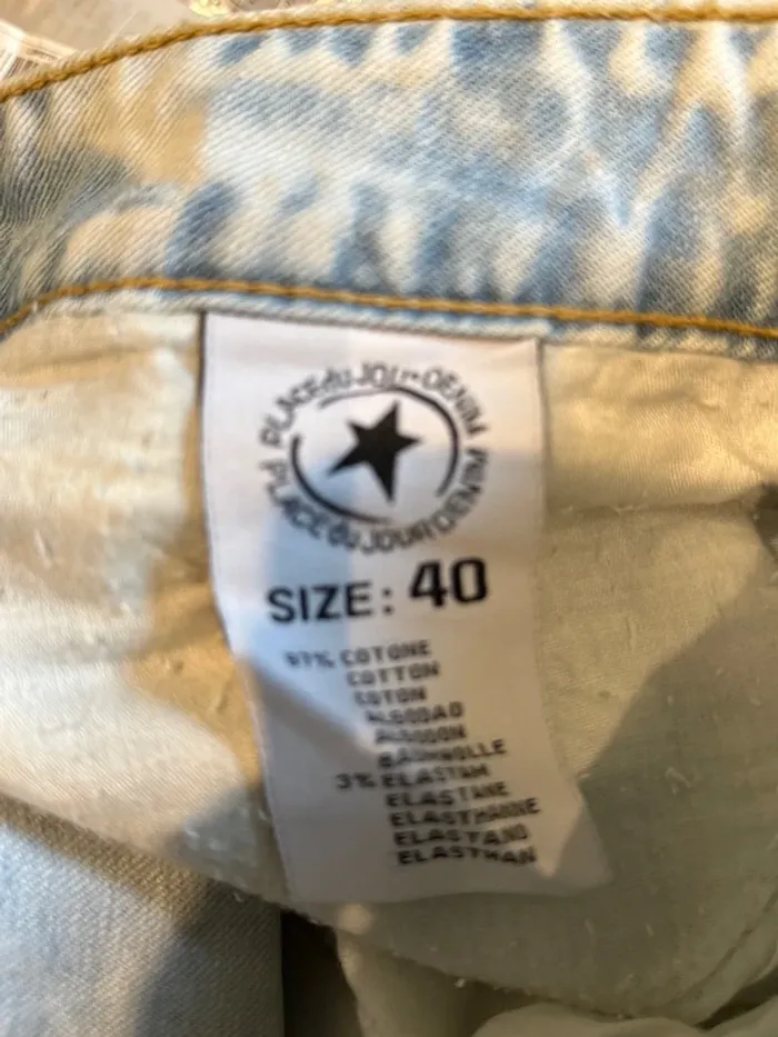 Magnifique short en jean avec dorure femme - photo numéro 5