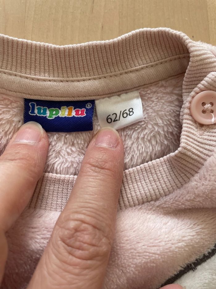 Lot fille 2 pantalons velours  et 1 pull lupilu 6 mois - photo numéro 6