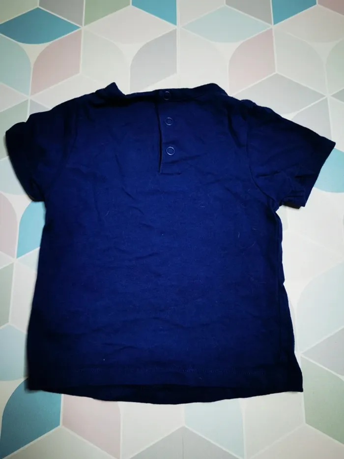 D4589 - tee-shirt garçon 12 mois - photo numéro 3