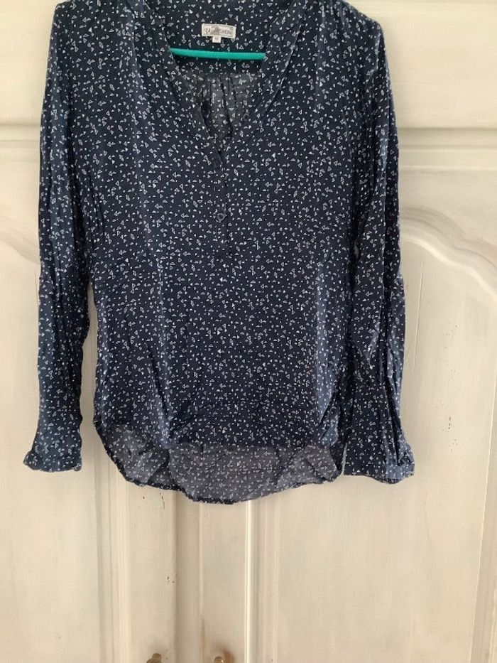 Chemise bleu et blanc