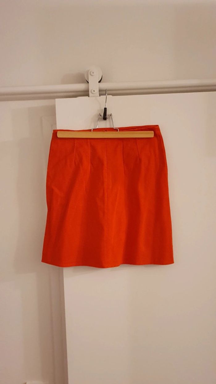 Jupe orange Camaïeu T. 34 - photo numéro 2