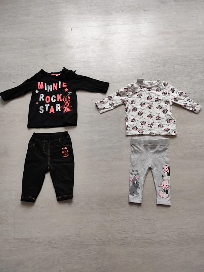 2 ensembles Minnie 3 mois