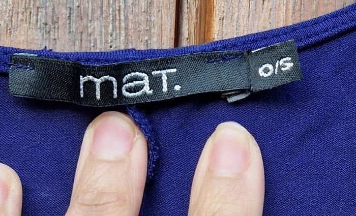 Tunique fluide bleu mauve MA.T – Taille 42 (indiqué 05) - photo numéro 3