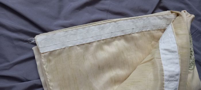 Voilage lin/polyester beige - photo numéro 2
