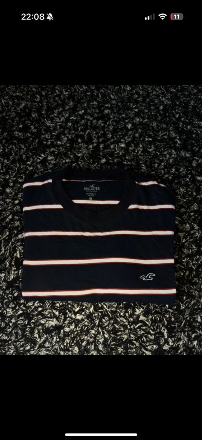 Pull rayé Hollister XL - photo numéro 3