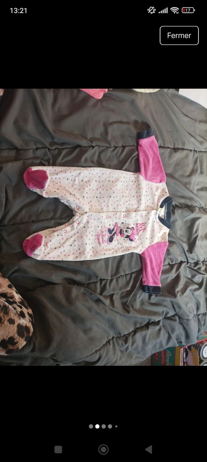 Lot de pyjama bébé fille taille 3 mois - photo numéro 2