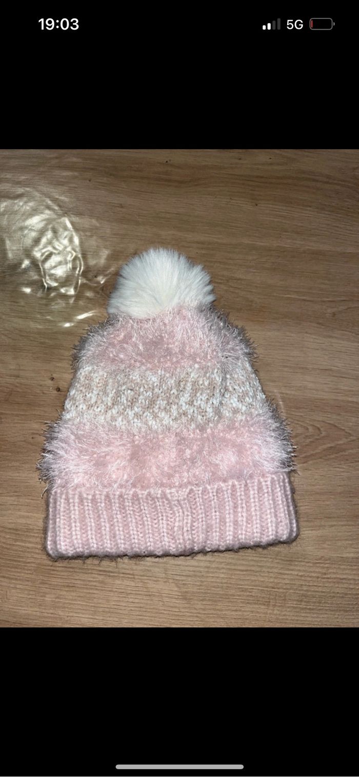 Lots de 2 bonnets rose