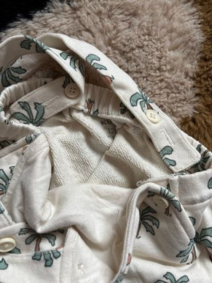 Salopette short beige palmiers KIABI t.12m - photo numéro 5