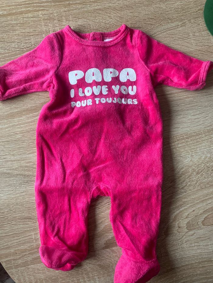 Lot de 9 pyjamas velours 1 mois - photo numéro 8