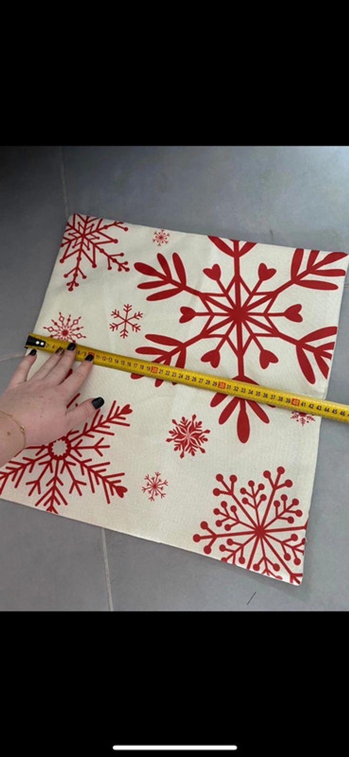 Lot de 2 housses de coussin de Noël neuves - photo numéro 2