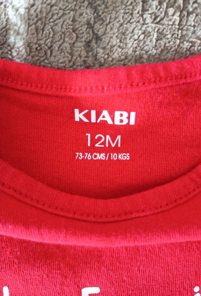 👕 T Shirt Rouge Enfant - 12 Mois / Kiabi - photo numéro 3