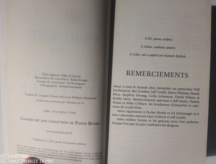 Livre Guildwars Tome 2 : Le lien de la destinée de J. Robert King ArenaNet - photo numéro 6