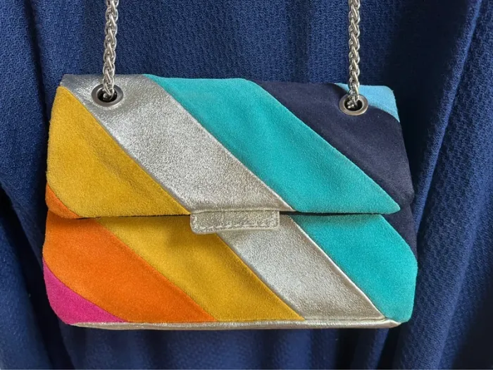 Sac à main Rainbow en cuir 20 × 15 × 3 cm - photo numéro 2