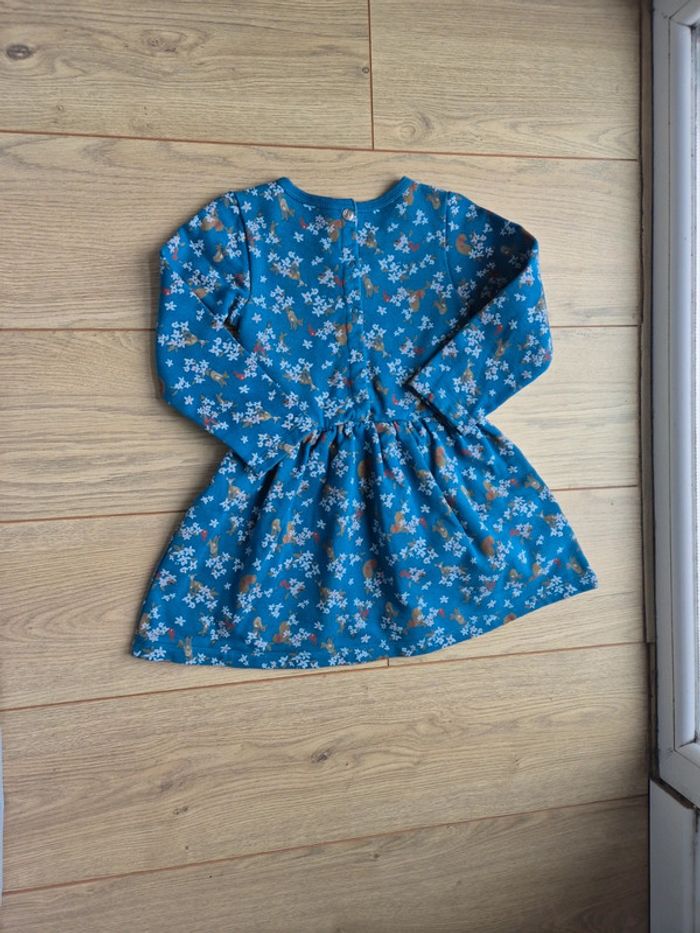 Robe Petit Bateau ML bleu 5 ans - photo numéro 3