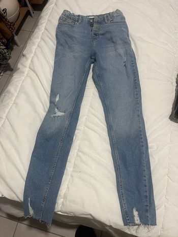 Jeans skinny bleu 30 troué
