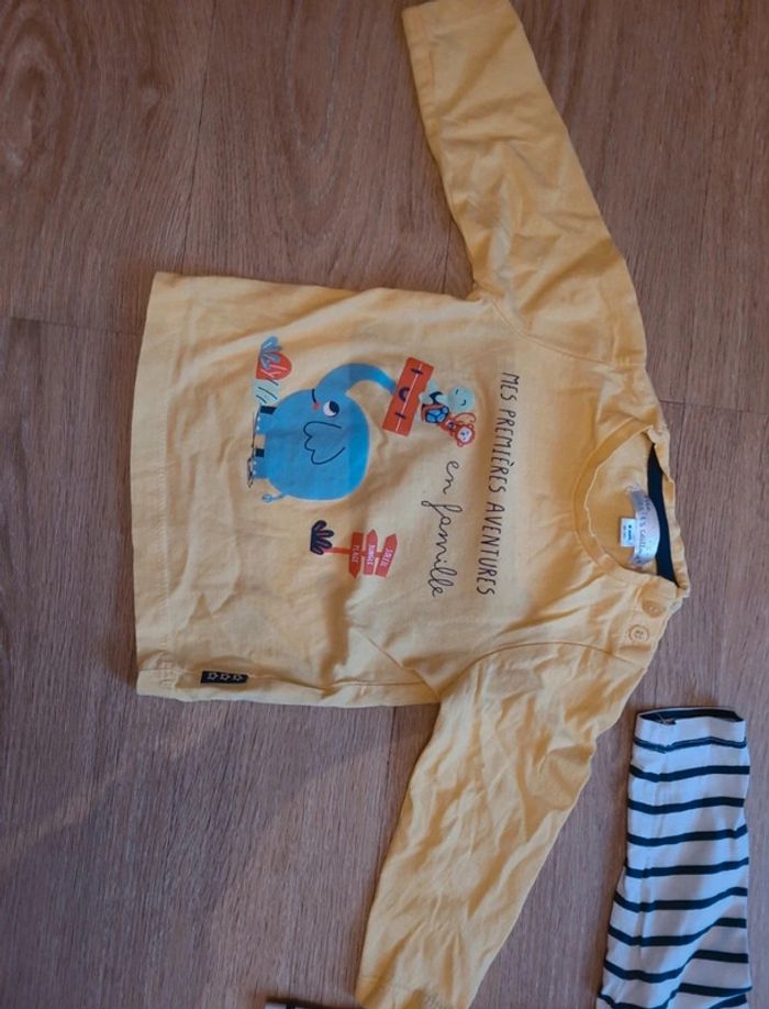 Lot t-shirt manches longues 18 mois - photo numéro 4