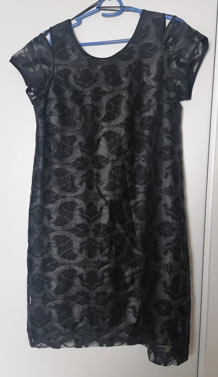 Robe courte fluide légère noir brillant Taille S Cop Copine - photo numéro 8