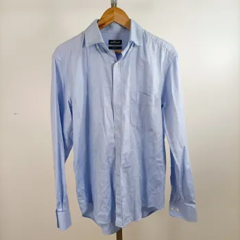 Chemise bleu ciel Café Coton Paris 100% coton col classique taille 40/41 A1300