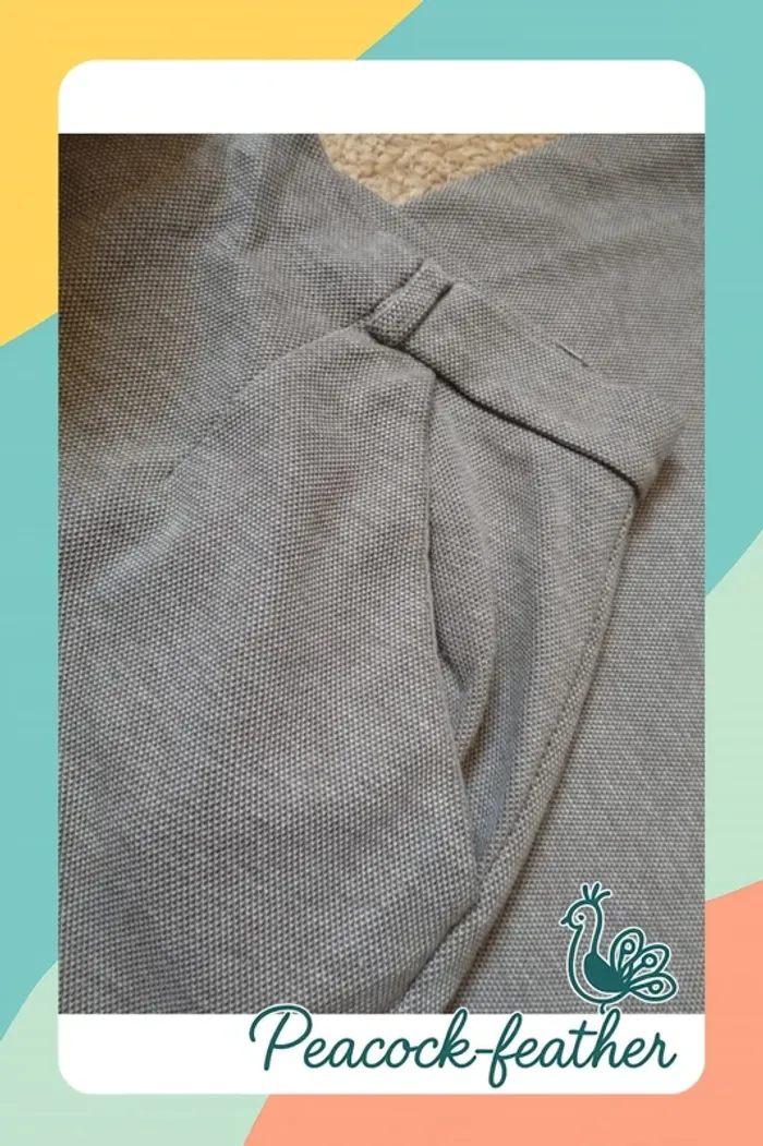 Pantalon large stradivarius beige 36 - photo numéro 5