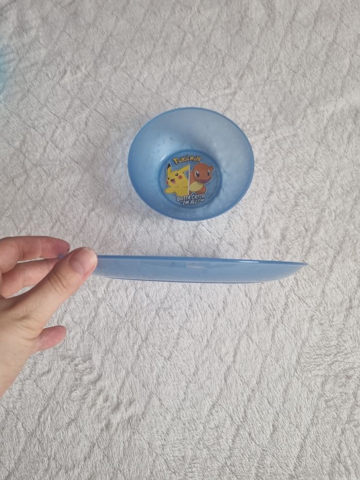Assiette et bol pokemon bleu - photo numéro 3