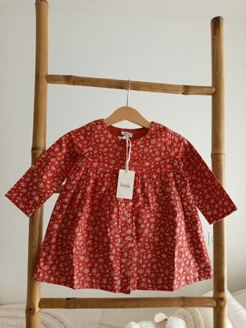 Robe Terracotta Natalys Paris 12 mois 74 cm neuve avec étiquette