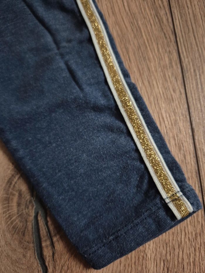 Ensemble 18 mois tee shirt manches longues, legging lisserai doré, Tee-shirt manche courte fruit - photo numéro 3