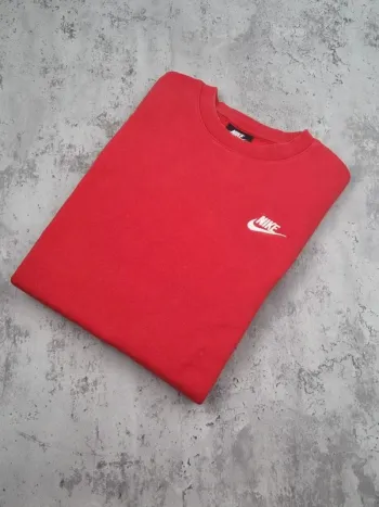 Sweat Nike rouge logo blanc – Taille XS Hommes