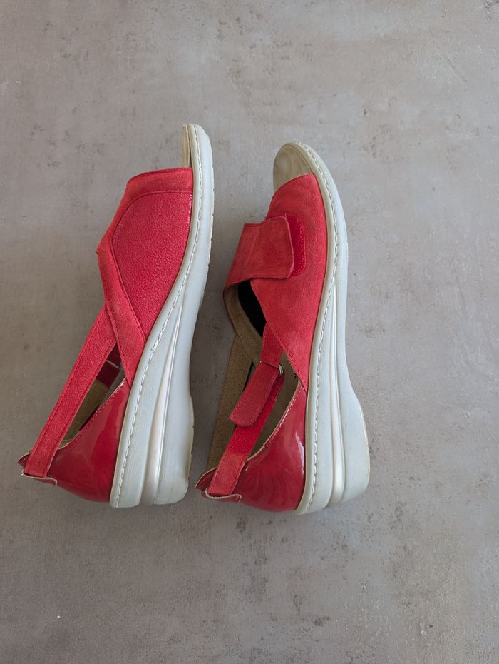 Sandales Rouge de la marque Gibaud - photo numéro 2