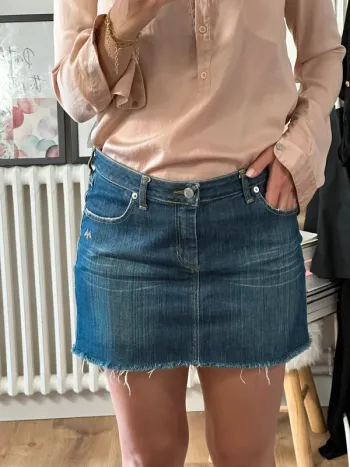 Mini jupe en jean Thomas Burberry taille 40