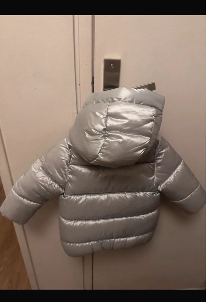 Doudoune chaude argentée hiver neuve - photo numéro 3