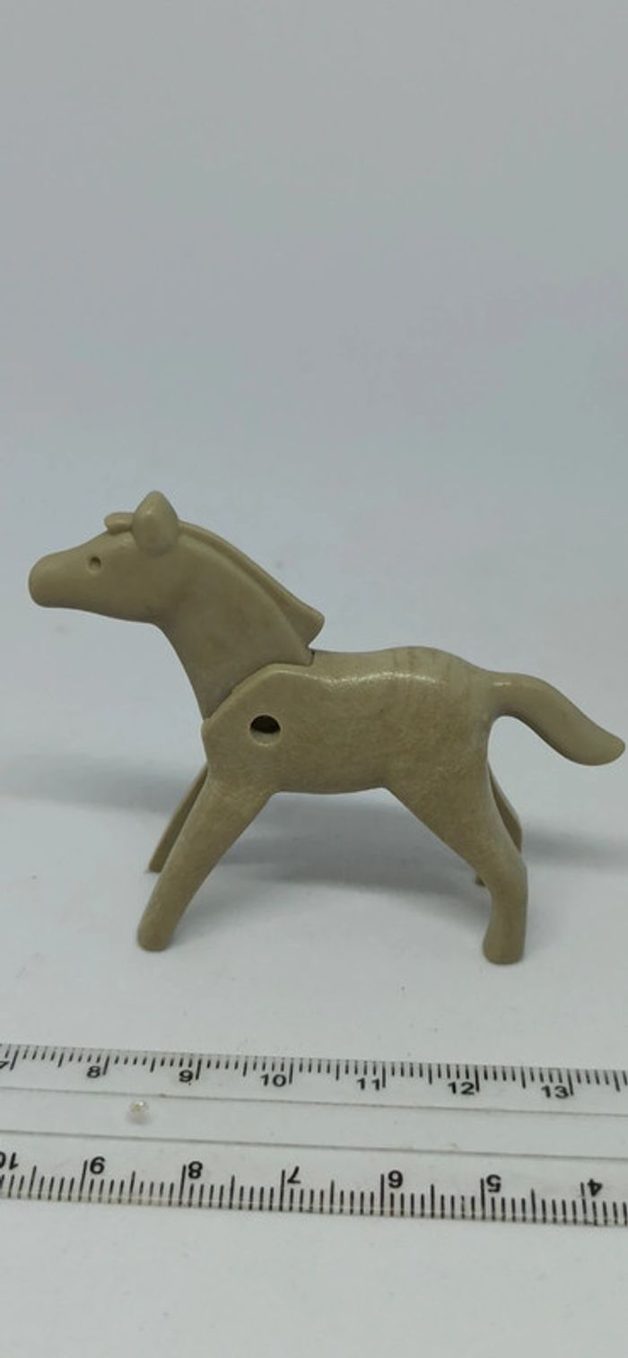 Poulain gris vintage playmobil - photo numéro 2