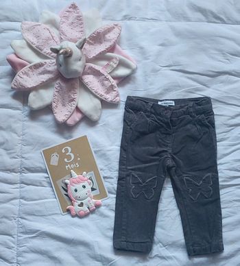 Pantalon velours bébé fille Vertbaudet 3 mois