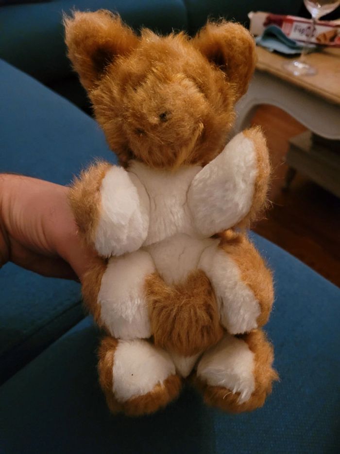 RARE Peluche Kangourou Boulgom 25cm beige blanc marron doudou France collection - photo numéro 3