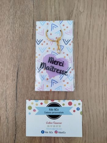 Porte-clé merci maîtresse