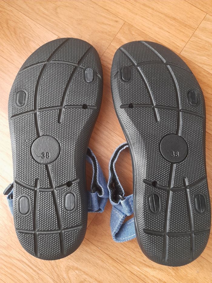 Sandales neuves en jean MSMG - photo numéro 2