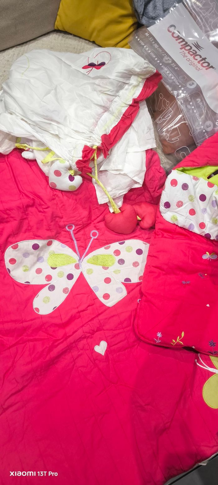 Lot couette + ciel de lit