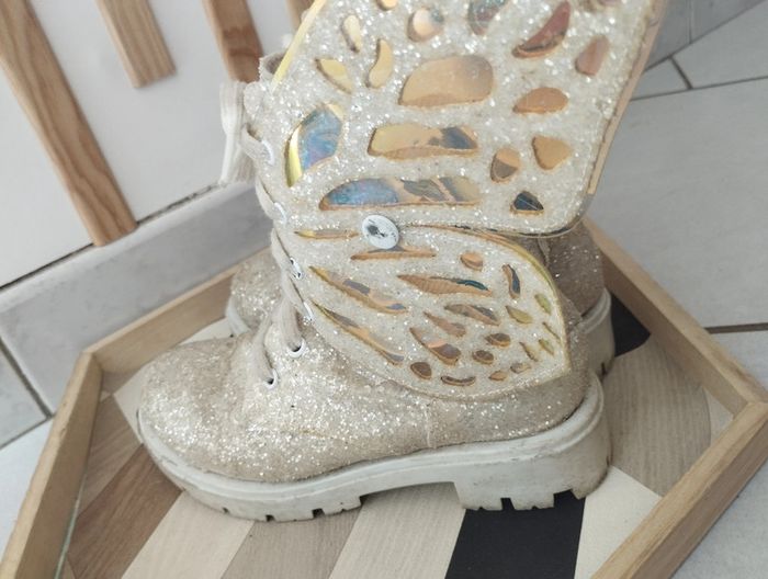 Bottines paillettes papillon 31 - photo numéro 5